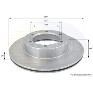 Front Brake Disc Toyota Hilux 1989-2005