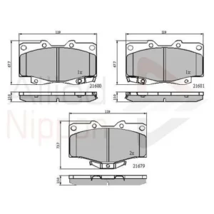 COMLINE Front Brake Pads Toyota Land Cruiser 1996-2003